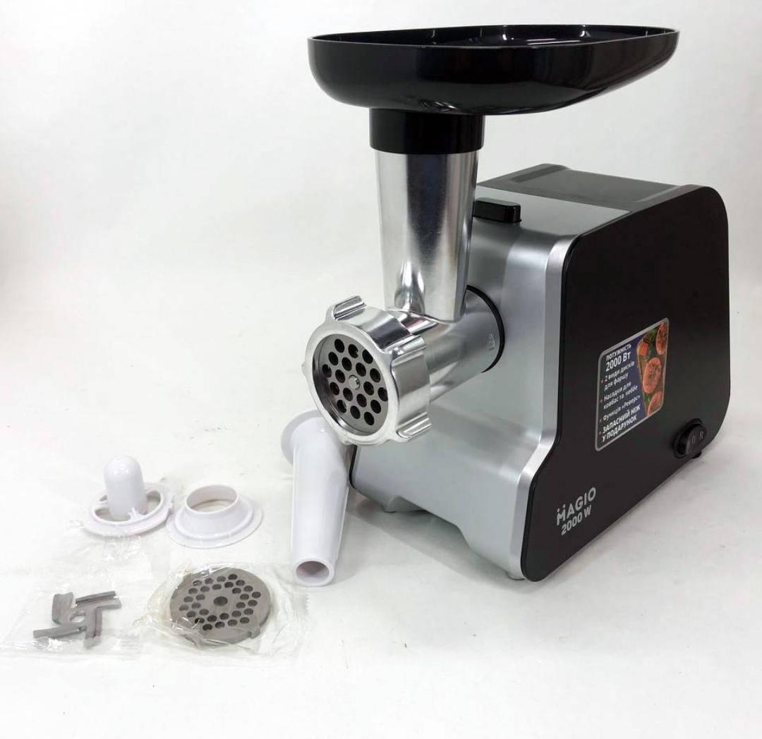 Мясорубка электрическая Magio MG-268N 2000 Вт Черный