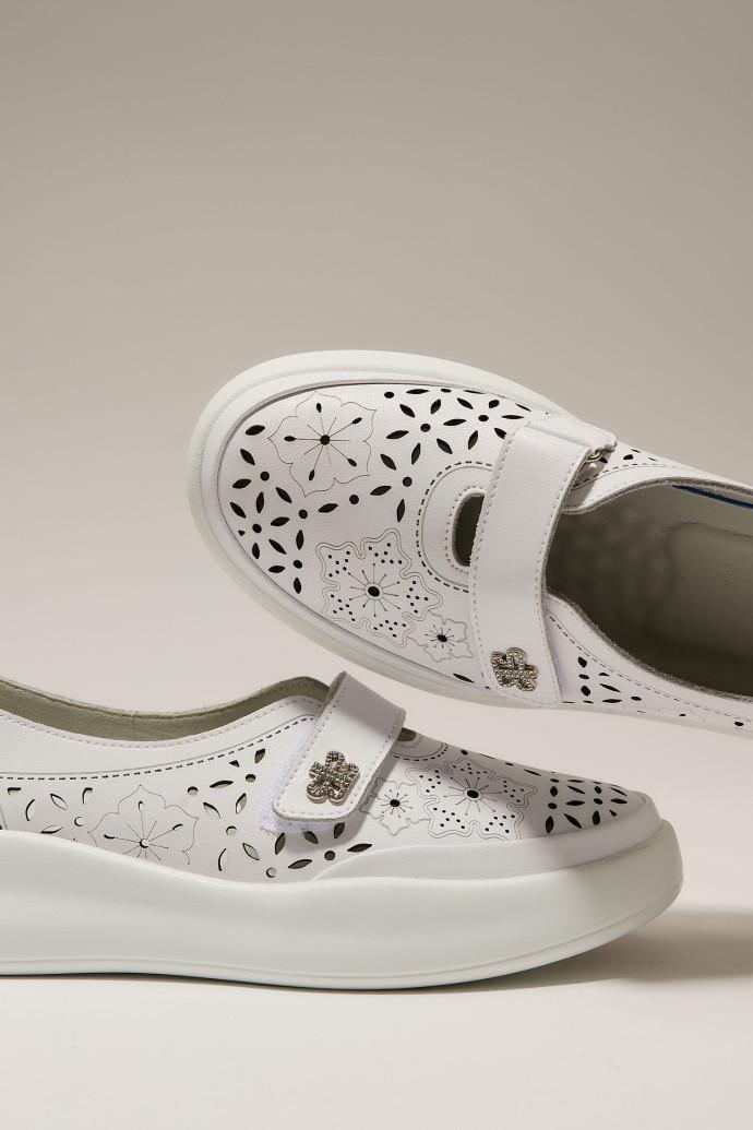 Мокасины женские ALLSY кожаные р. 36 Белый (195223) - фото 3 Мокасины женские ALLSY кожаные р. 36 Белый (195223) - фото 3