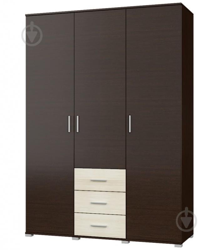 Большой распашной шкаф Эверест Бриз ШП-5 венге дуб молочный