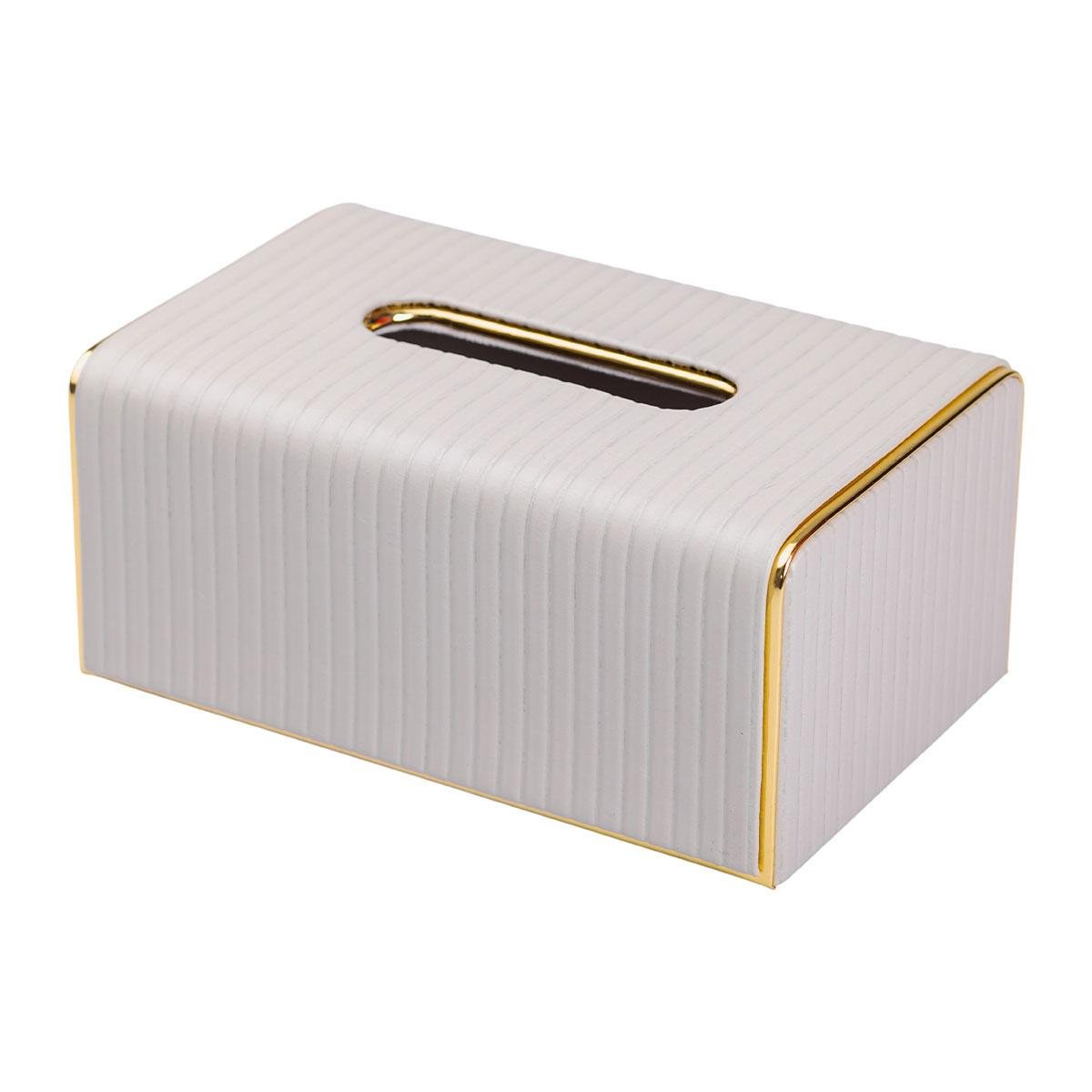 Серветниця з екошкіри прямокутна HP-3-204G 21,5х13х9 см Сірий (A-033504) - фото 2 Серветниця з екошкіри прямокутна HP-3-204G 21,5х13х9 см Сірий (A-033504) - фото 2