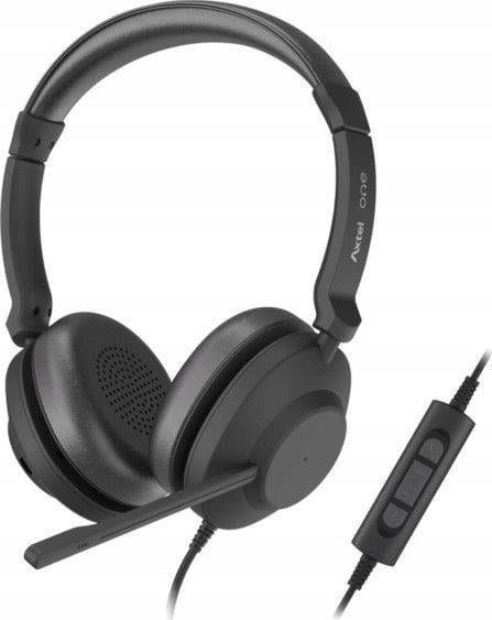 Навушники з мікрофоном Axtel One UC USB-A Black