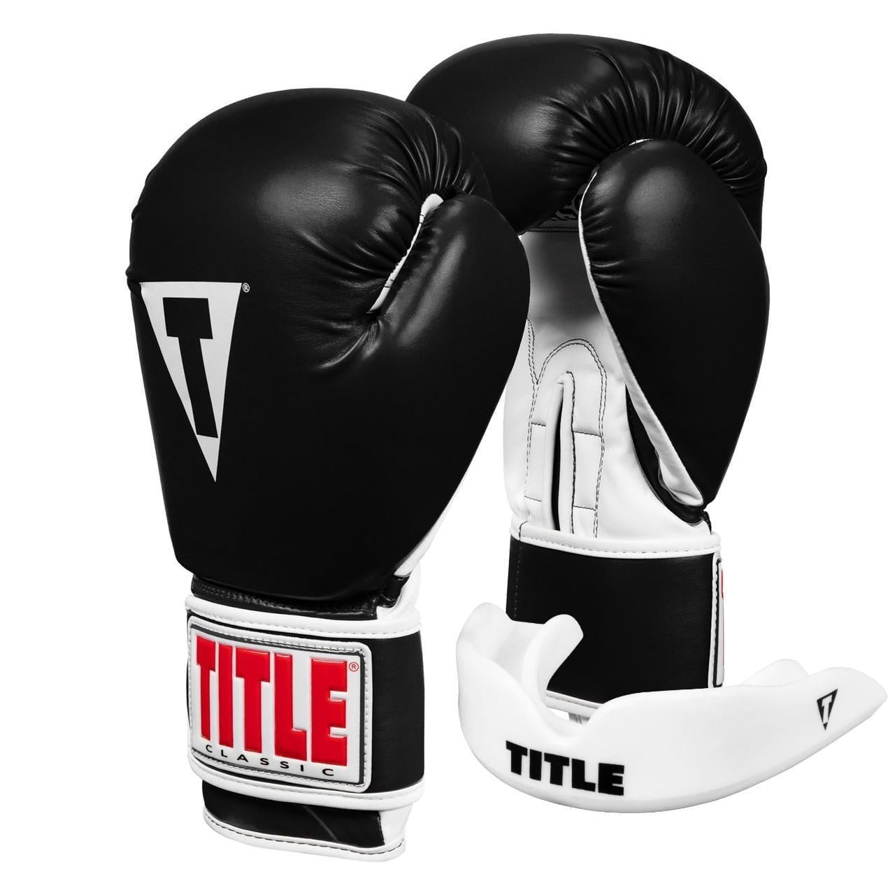 Боксерские перчатки TITLE Classic Pro Style 3.0 12 oz капа в комплекте Black/White (3070041641) Боксерские перчатки TITLE Classic Pro Style 3.0 12 oz капа в комплекте Black/White (3070041641)