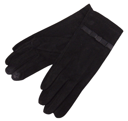 Перчатки замшевые сенсорные Anjela А2 без утеплителя р. 8 Черный (1675765632)