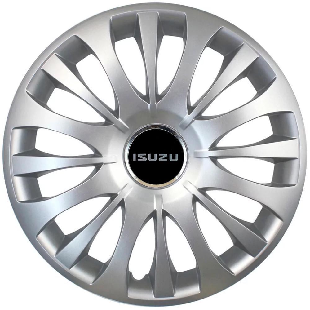 Ковпаки SJS 329 з логотипом Isuzu R15 4 шт. Сріблястий (2789080052)