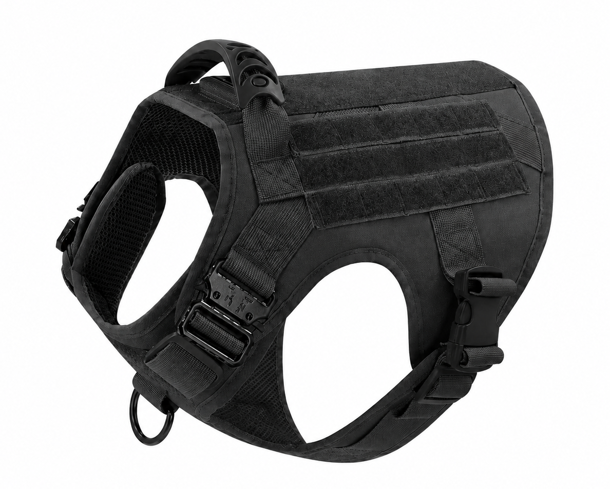Шлейка для собак Tactical K9 металлическая пряжка фастекс и система Molle S Черный (3047827237) Шлейка для собак Tactical K9 металлическая пряжка фастекс и система Molle S Черный (3047827237)