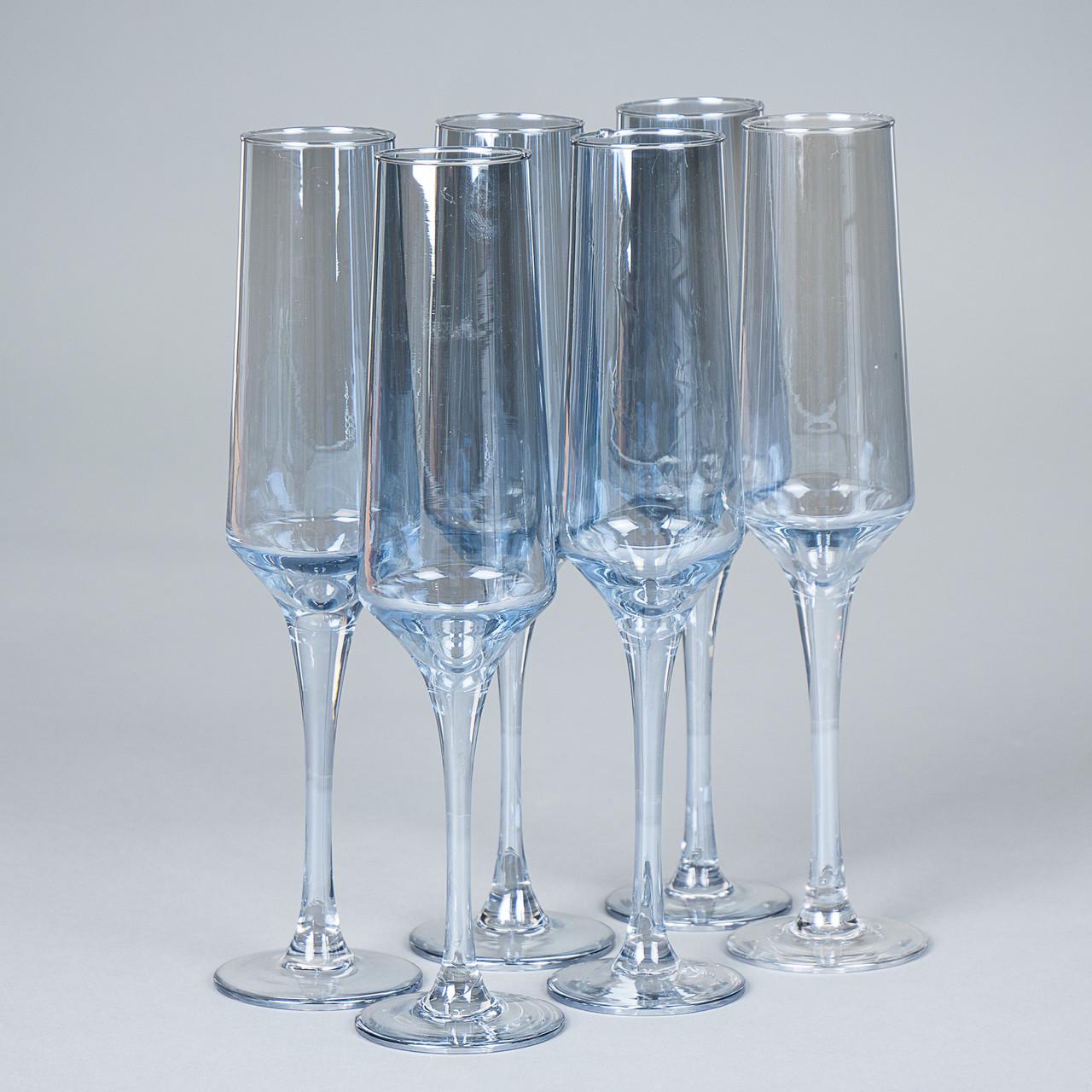 Набор бокалов для шампанского "Азурит" 300 мл 6 шт. (8434-012)