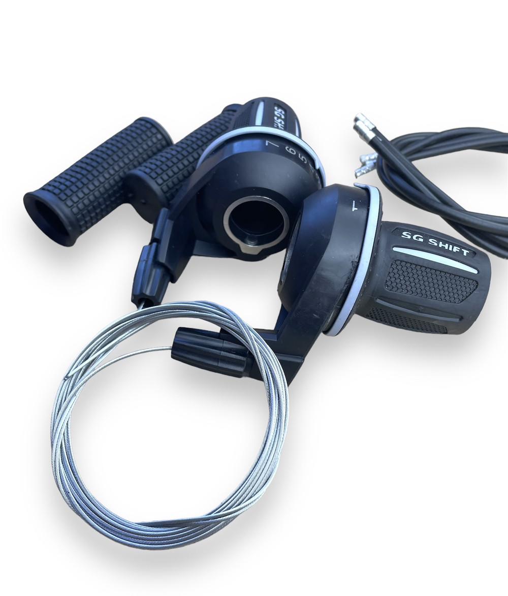 Шифтери SAIGUAN KDSG-50 3/7 швидкостей індексні пара Чорний - фото 3 Шифтери SAIGUAN KDSG-50 3/7 швидкостей індексні пара Чорний - фото 3