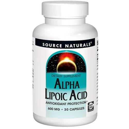 Альфа-липоевая кислота Source Naturals Alpha Lipoic Acid 600 мг 30 caps (SNS-02437)