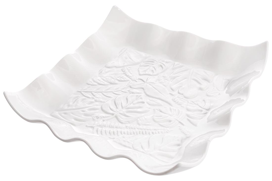 Набір блюд сервірувальних BonaDi Монстера порцеляна 25 см 2 шт. (988-371) - фото 3