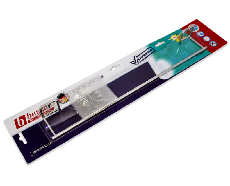 Тримач рушників з кріпленням Besser Smart Sticker KM-0154 46х6х4,5 см (NA001509) Тримач рушників з кріпленням Besser Smart Sticker KM-0154 46х6х4,5 см (NA001509)