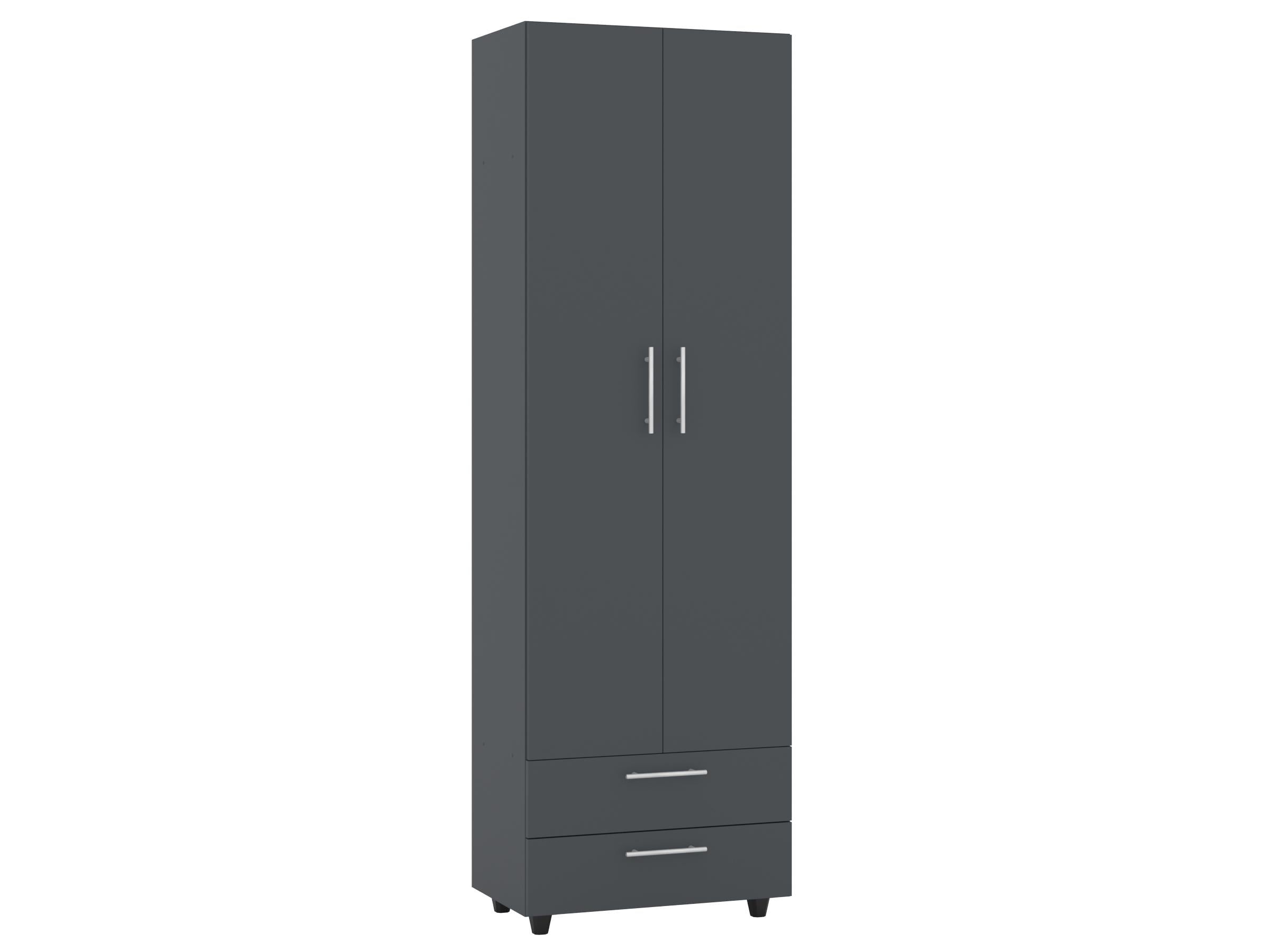 Шкаф гардеробный PEHOTIN ШГ-2 60х38х189,5 см Антрацит (PN-102224)
