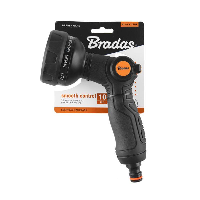 Пистолет для полива Bradas SMOOTH CONTROL Black LINE 10-функциональный (ECO-2055)