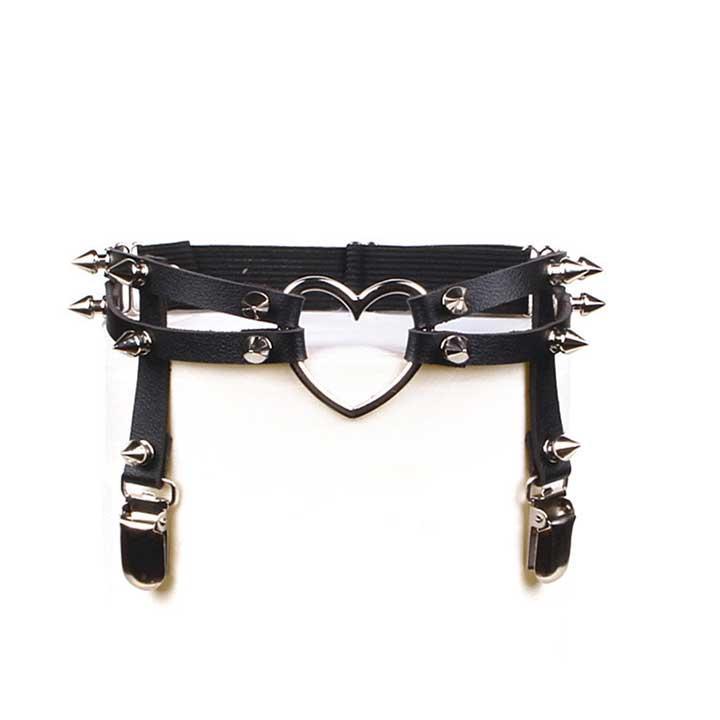 Підв'язки для панчіх на ноги з шипами та серцем 2 шт. (K001132) - фото 5 Підв'язки для панчіх на ноги з шипами та серцем 2 шт. (K001132) - фото 5