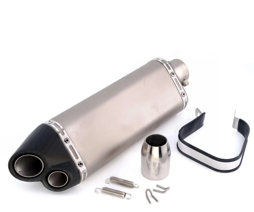 Глушитель тюнинг 118 Три-овал матовый прямоток 380х125 мм (2177153846)