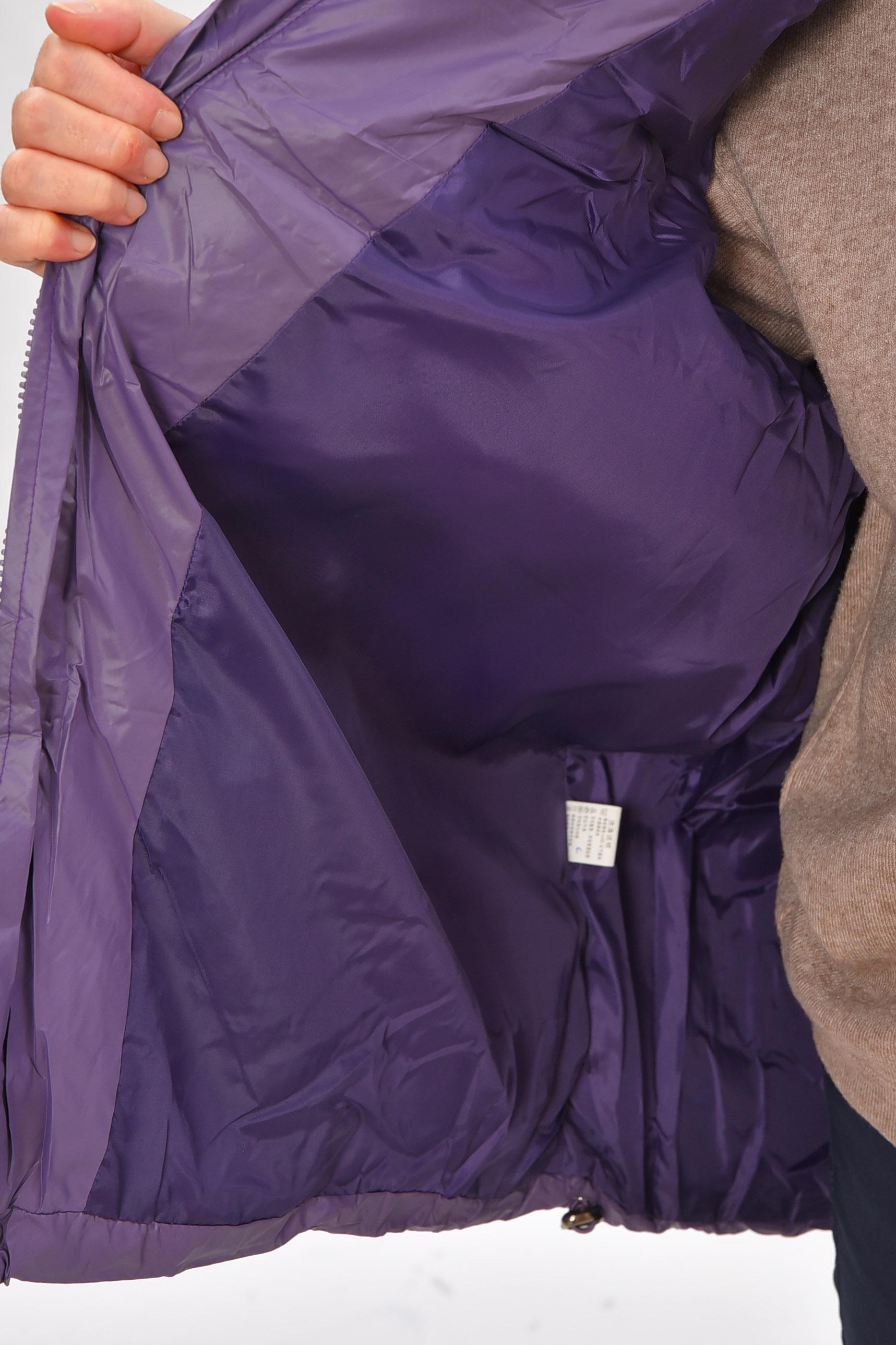 Жилетка жіноча батал 206034 демісезонна 6XL Бузковий - фото 4