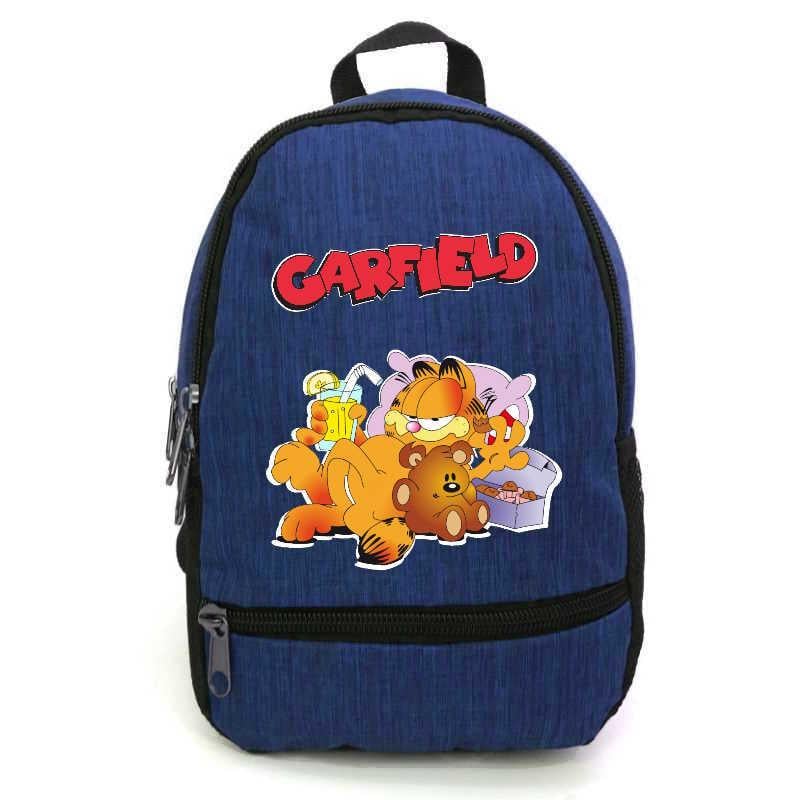 Школьный рюкзак Cappuccino Toys с принтом Garfild-005 28х13х35 см 12,5 л Синий (2236799121)