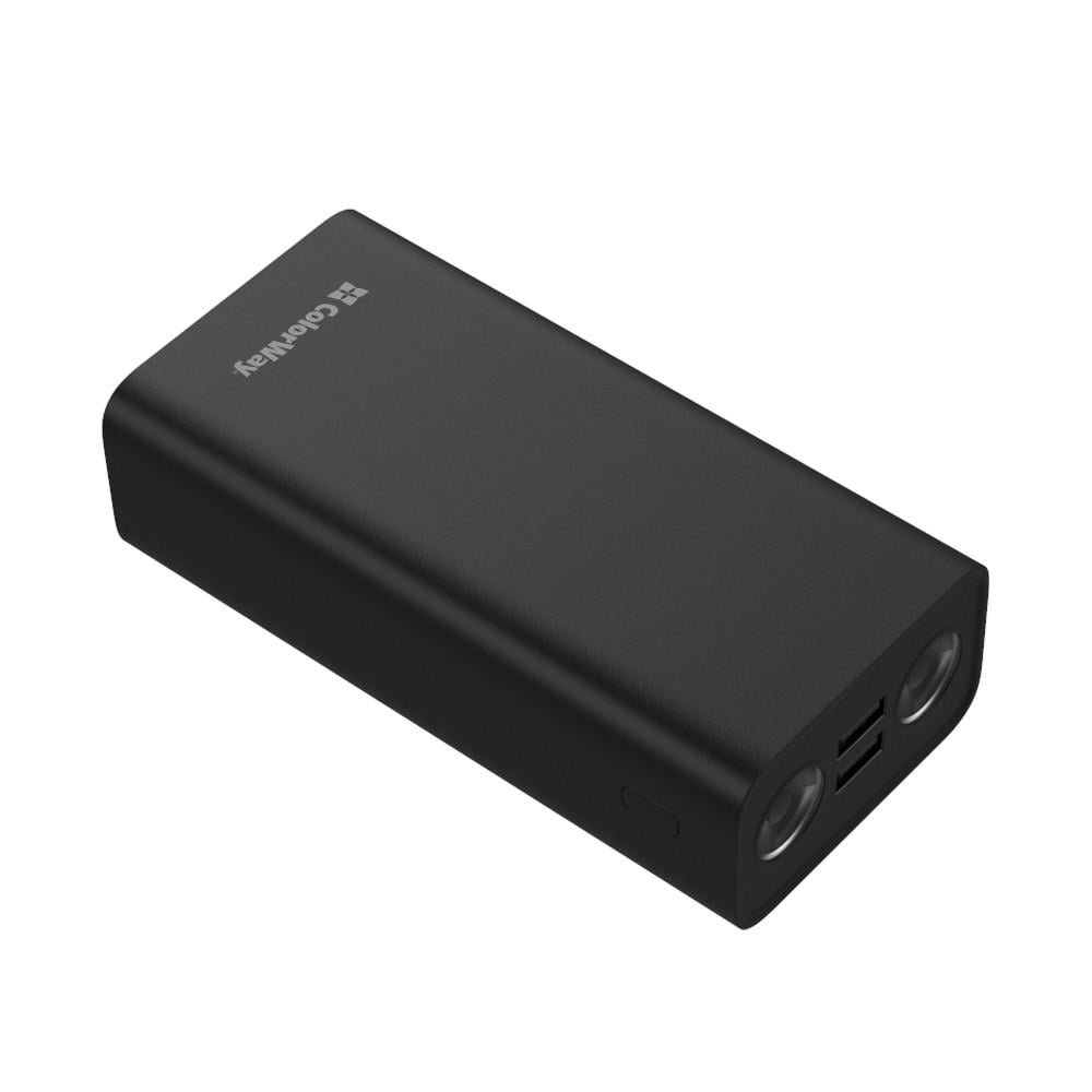 Повербанк ColorWay CW-PB300LPB3BK-F з ліхтариком 30000 mAh Чорний - фото 3