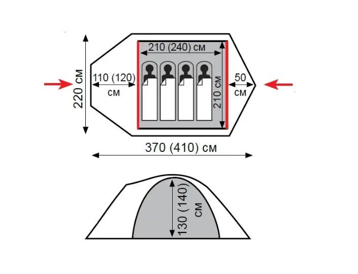 Намет Tramp Lair 4 V2 (28439) - фото 2