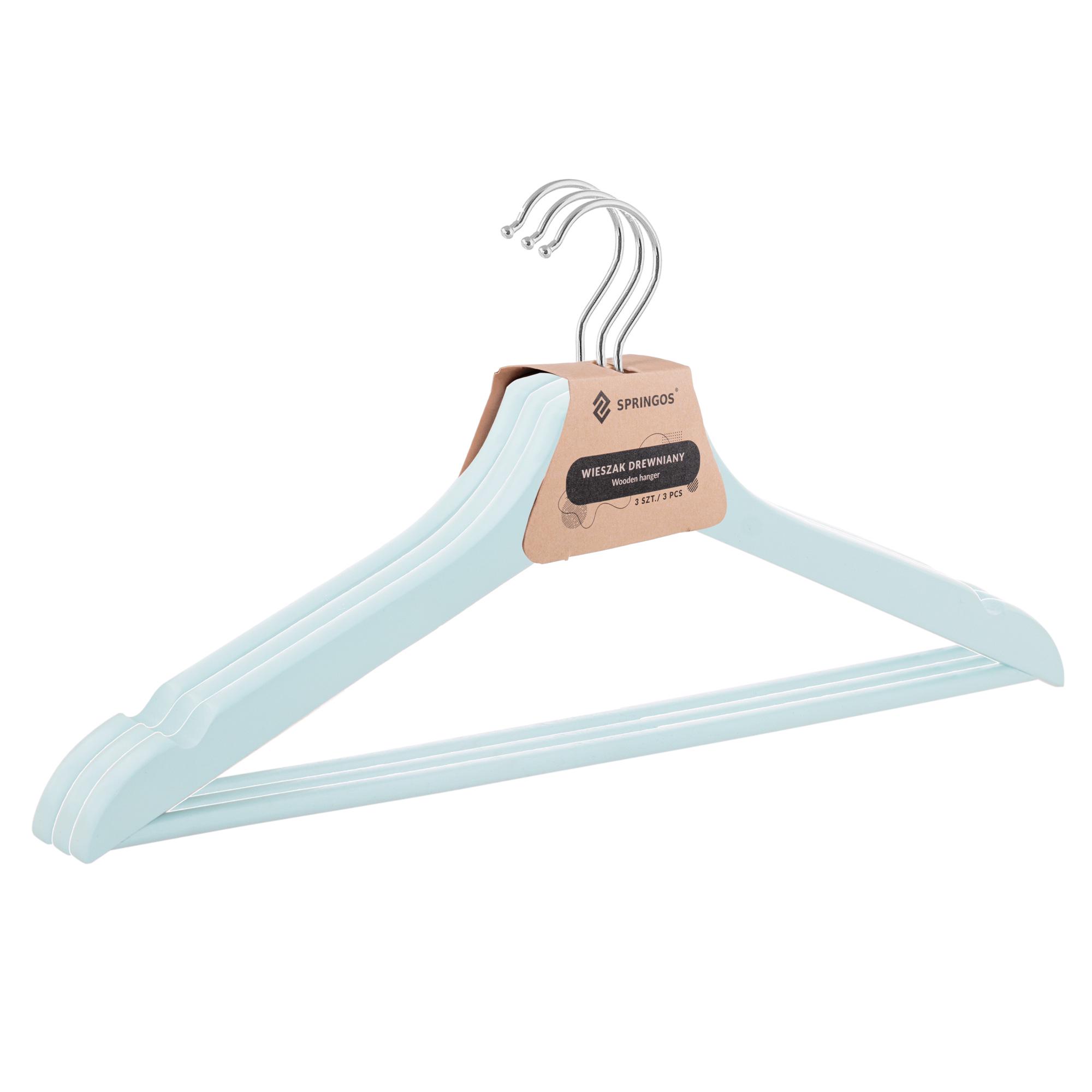 Набор вешалок для одежды Springos дерево 3 шт. (HG0007) - фото 9