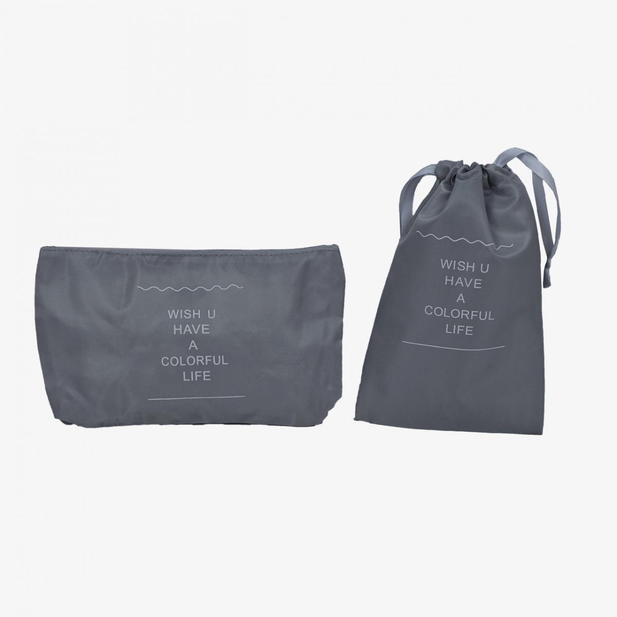 Комплект органайзерів для подорожей 8в1 нейлон Сірий (КДО-40-41) - фото 4