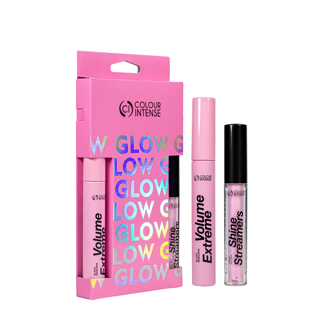 Набор косметики для макияжа Colour Intense Glow Set тушь для ресниц и глитер (23939798)