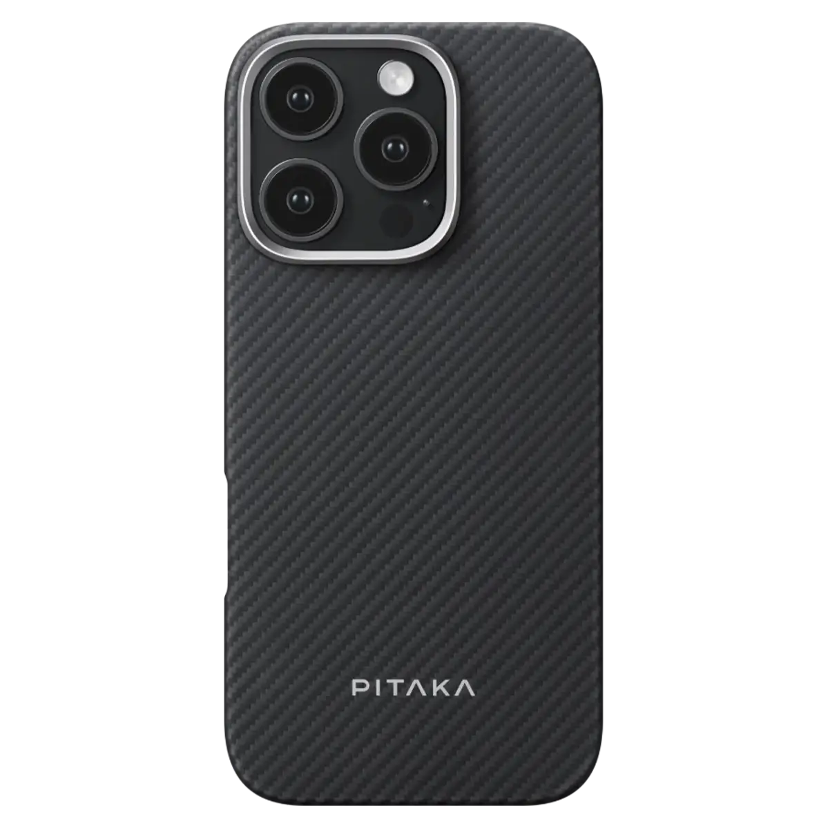 Чехол-накладка Pitaka Ultra-Slim Case Classic Twill 600D Black/Grey for iPhone 16 Pro (KI1601PA)