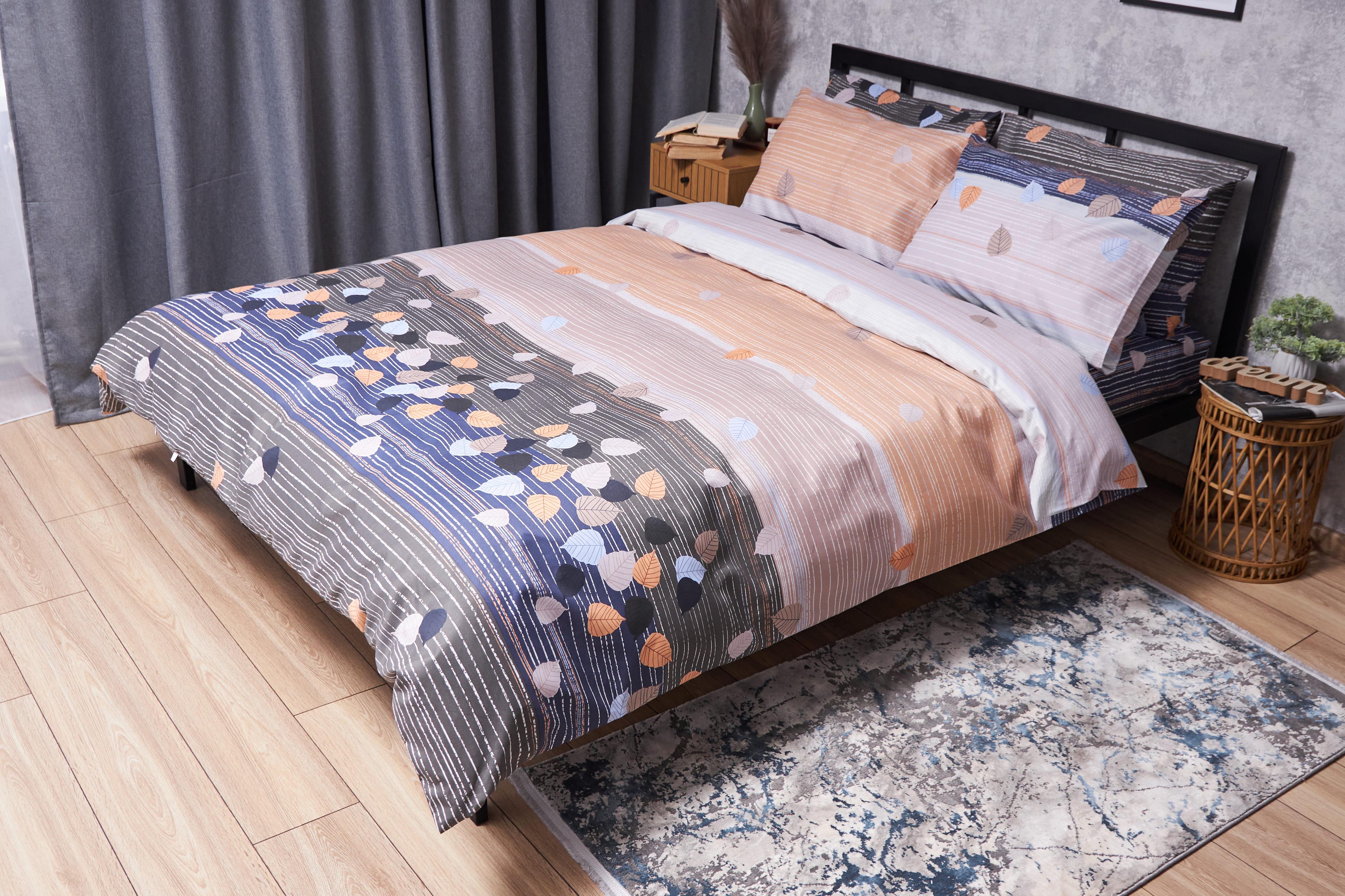 Комплект постельного белья Moon&Star Premium Autumn Glow микросатин евро наволочки 2 шт./200х220 см (MS-820004982)