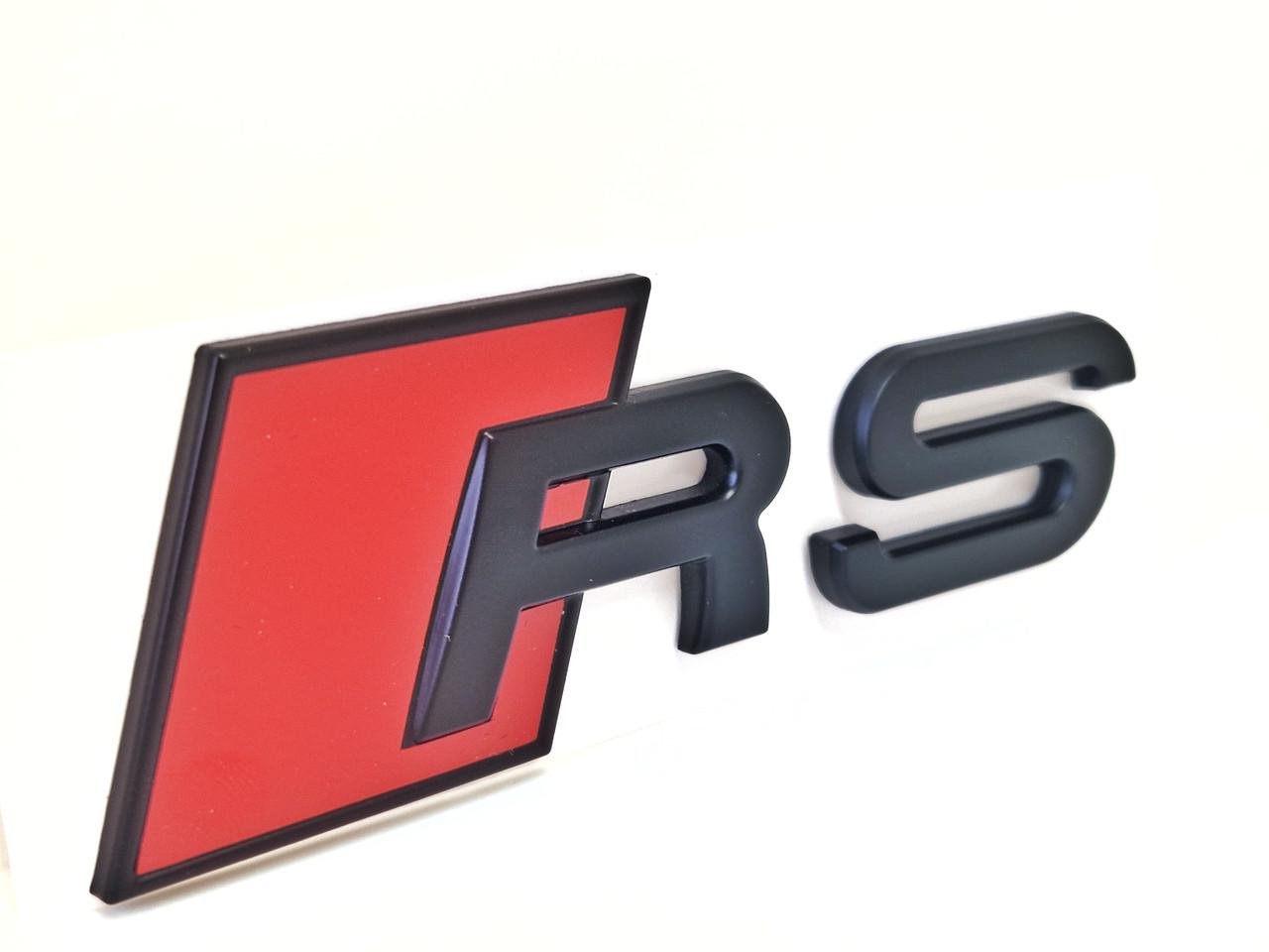 Надпись Audi RS Эмблема Matt black (2331159277)