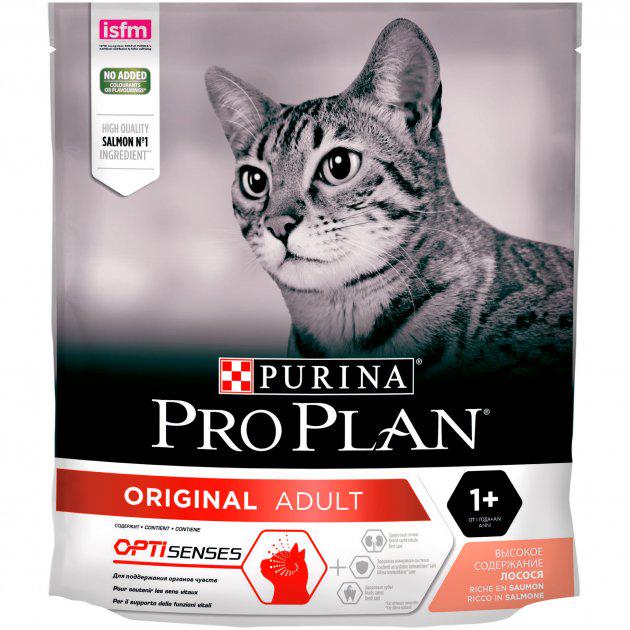 Корм сухой для котов Purina Pro Plan Original 1+ с лососем 400 г (7613036545037)