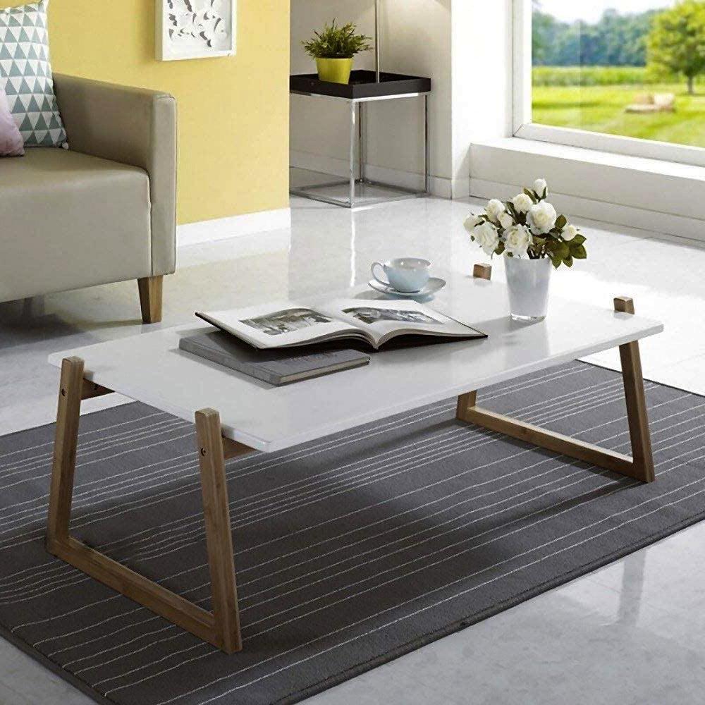 Журнальный столик из дерева Сольно 107х60х32 см Мускат/Зефир (ЖРС-076032090720)