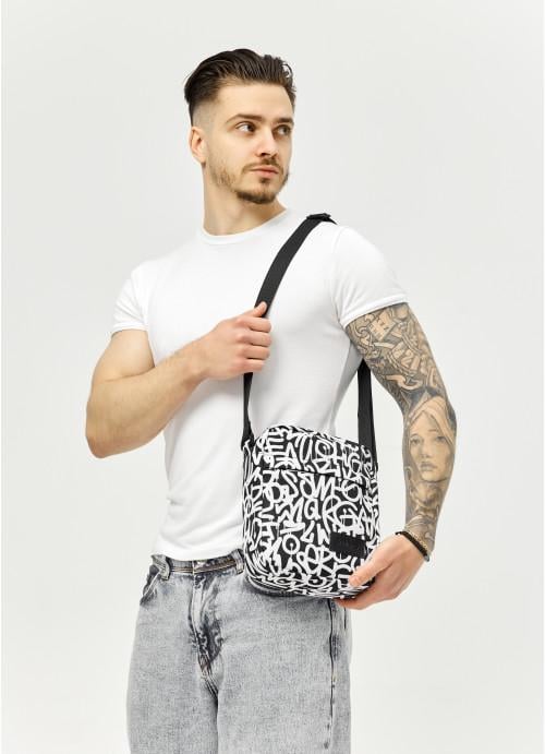 Мужская сумка-мессенджер Sambag Graphity тканевая через плечо Черный (1002019723)