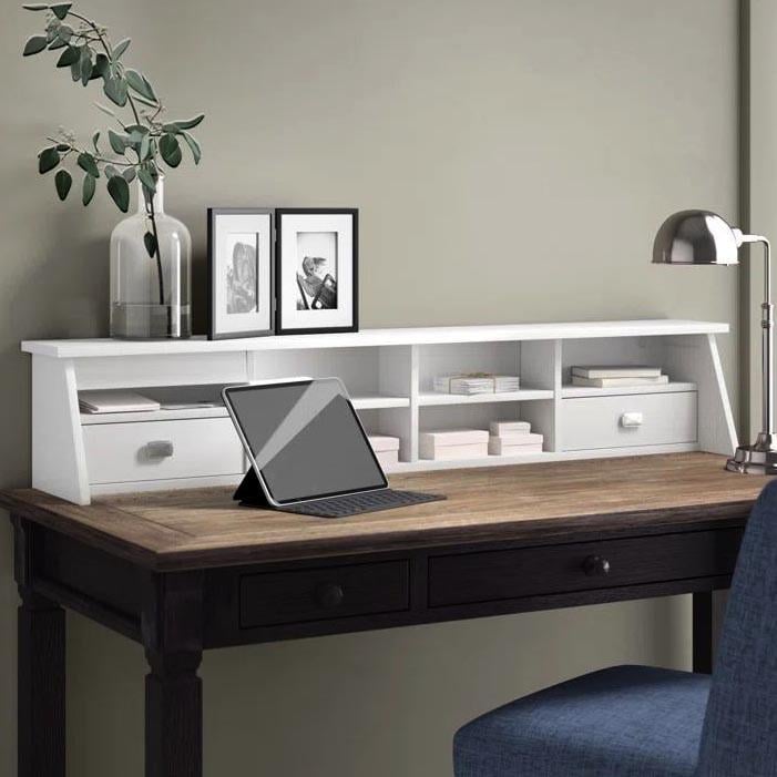 Полка-надстройка настольная из дерева Чавари зефир (АКД-002120)