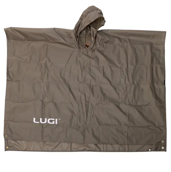 Дождевик-пончо защитный с капюшоном Хаки (LU-029GR) - фото 7