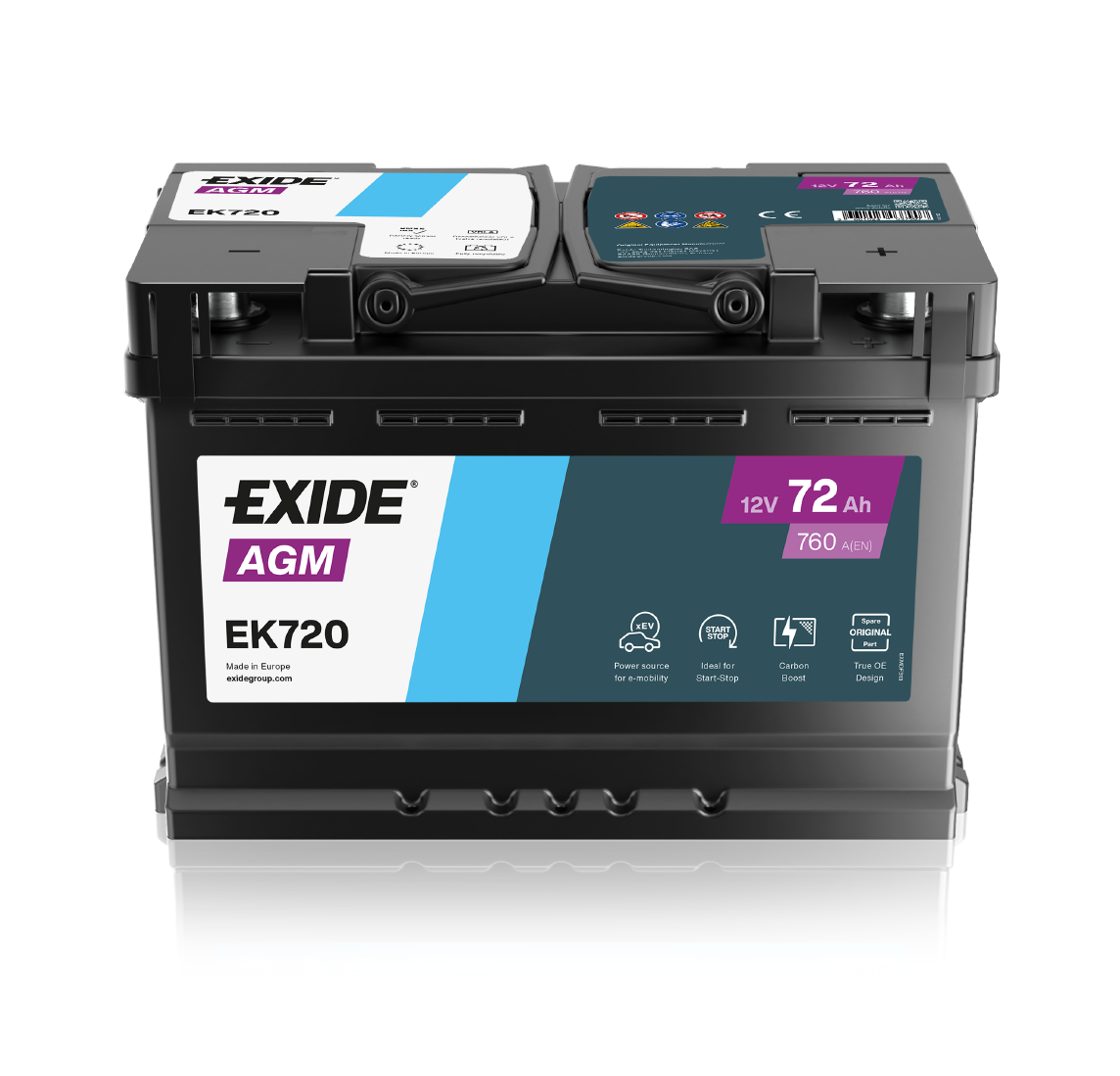 Аккумулятор EXIDE EK720