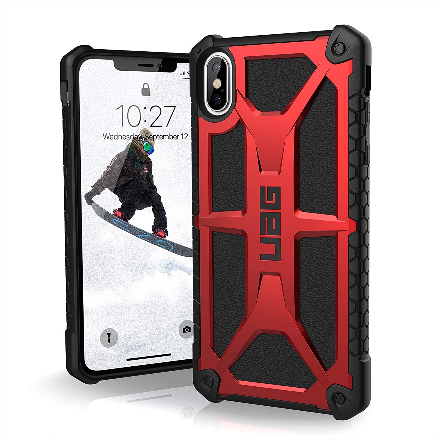 Чехол милитари противоударный UAG Monarch 111101119494 для Iphone XS Max 6.5" Crimson
