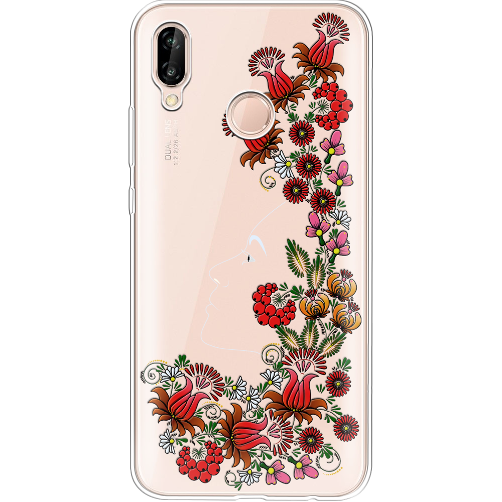 Чехол Boxface Huawei P20 Lite 3D Ukrainian Muse Прозрачный силикон (33127-bk64-33127)