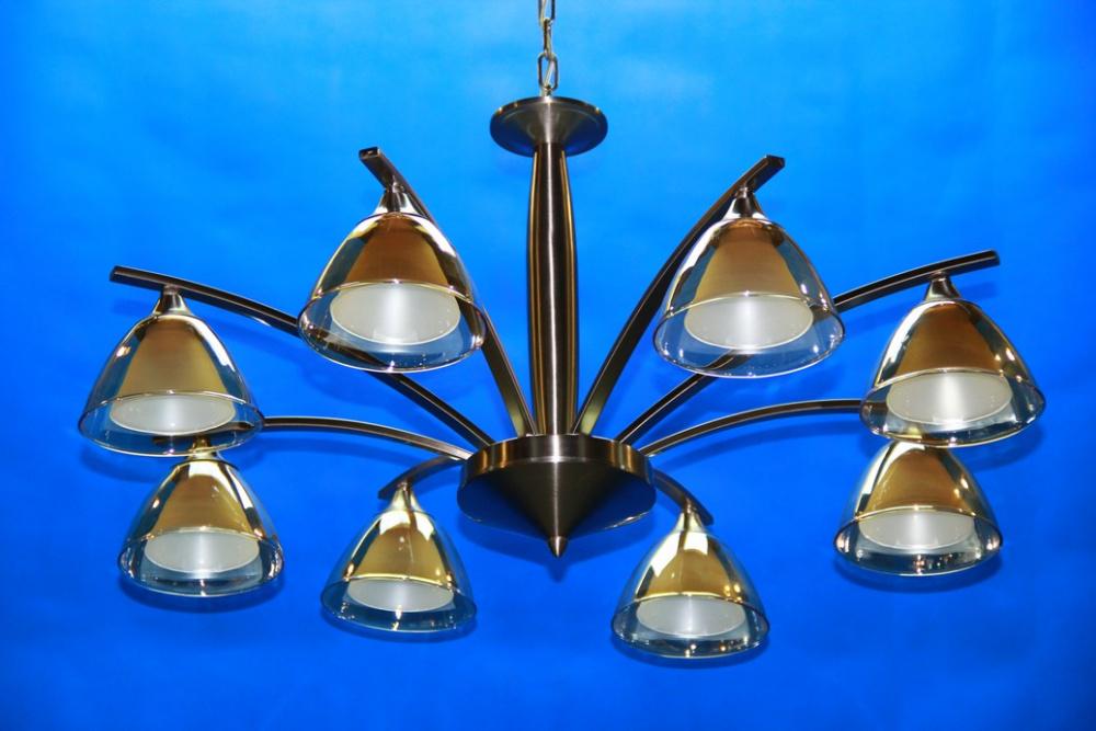 Люстра с плафонами Ray L15003/8 WT (IR006631)