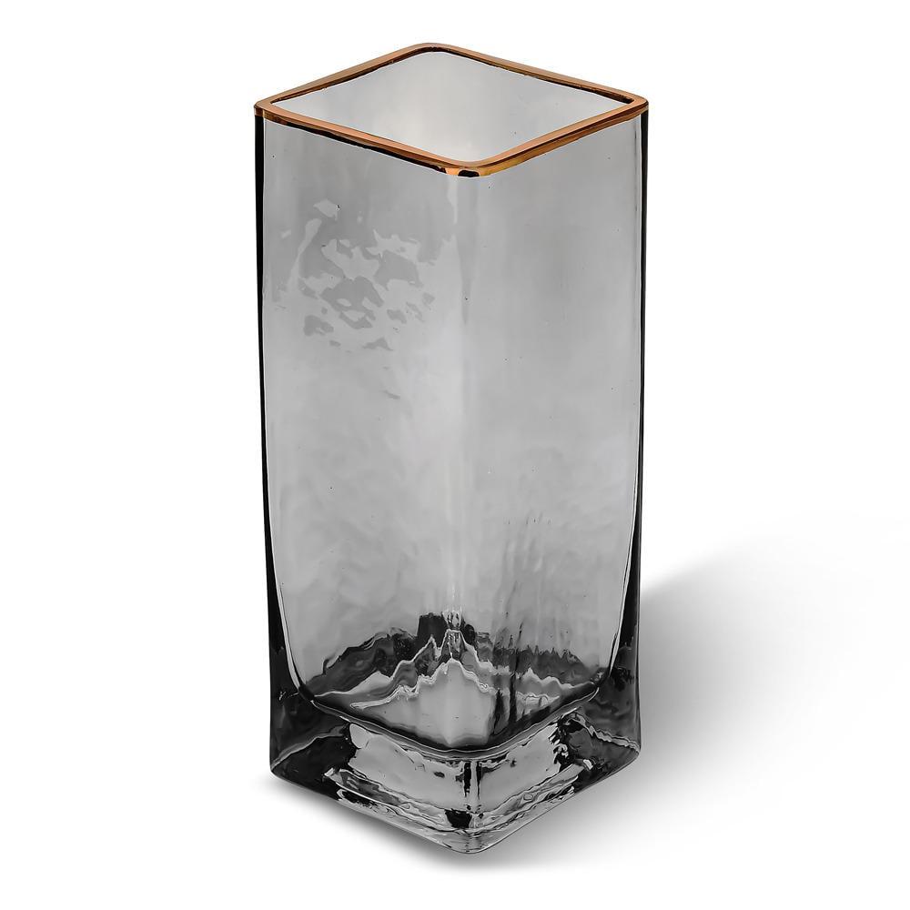 Ваза стеклянная Emerald 8х20 см (R95315-M)