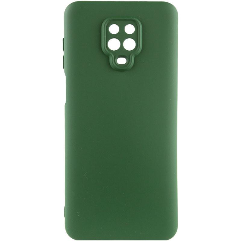 Протиударний чохол TPU GETMAN Liquid Silk Full Camera для Xiaomi Redmi Note 9s / Note 9 Pro / Note 9 Pro Max Зелений / Dark green