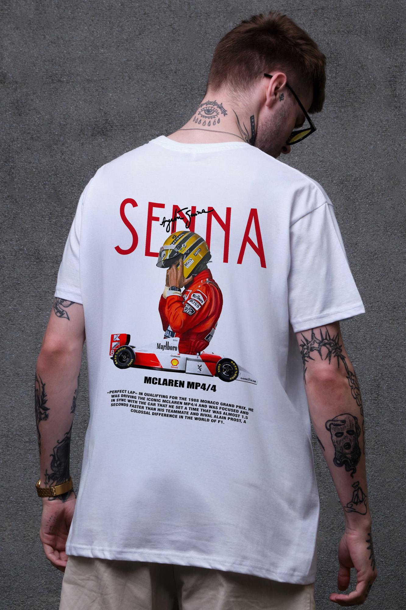 Футболка мужская Without с принтом Senna оверсайз S/M White (S8049670) Футболка мужская Without с принтом Senna оверсайз S/M White (S8049670)