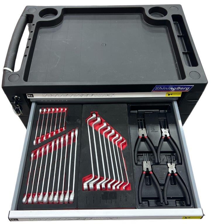 Набір ручного інструменту ShiningBerg 113 пр. з візком на 7 шухляд
