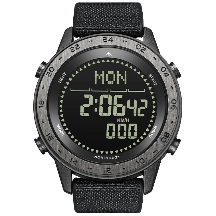 Годинник чоловічий водостійкий спортивний тактичний з компасом North Edge Tank3 5BAR з компасом (11145)