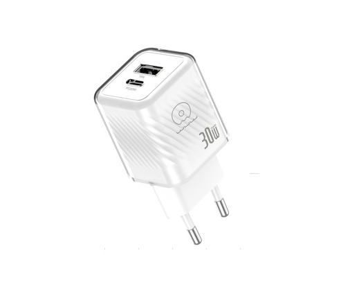 Зарядное устройство Wuw C228 Gan Charger Type-C USB 30W White (26468697)