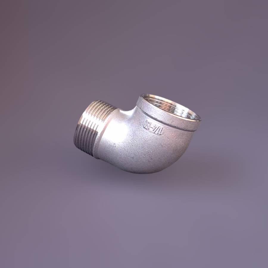 Відвід різьбовий DN32 ВР/ЗР BSPP н/ж сталь AISI304 90° Class 150 ISO 4144 1-1/4" (29202969) - фото 2 Відвід різьбовий DN32 ВР/ЗР BSPP н/ж сталь AISI304 90° Class 150 ISO 4144 1-1/4" (29202969) - фото 2