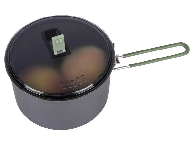 Кастрюля Bo-Camp Explorer Hard Anodized 1L Grey/Green (DAS302115) - фото 2 Кастрюля Bo-Camp Explorer Hard Anodized 1L Grey/Green (DAS302115) - фото 2