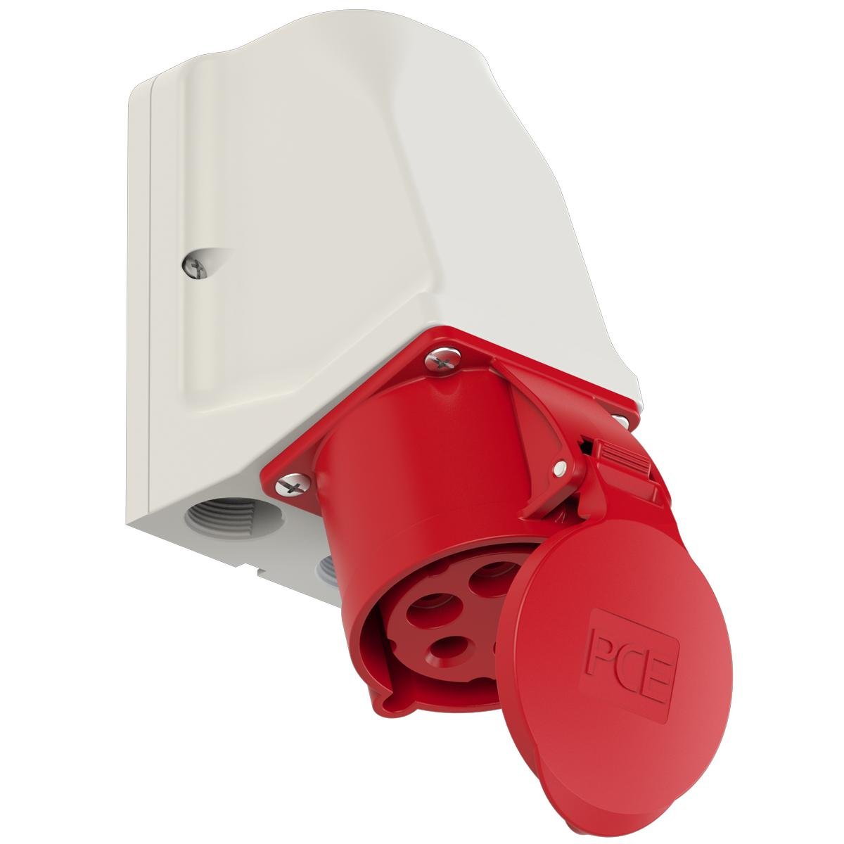 Силовая розетка настенная PCE 3P+N+E IP44 32A 400V (925-6w)