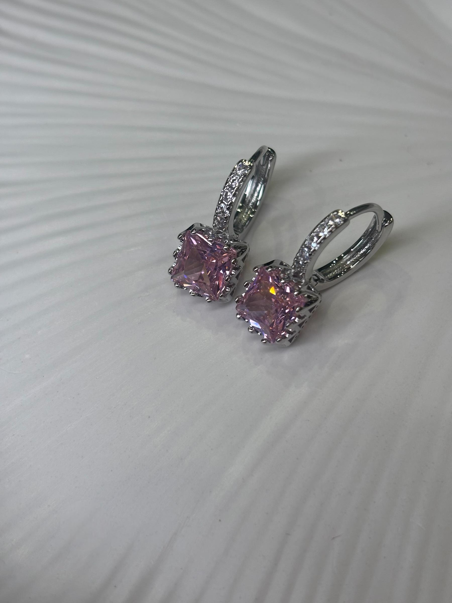 Серьги Mirshine Crown Pink/Silver (22966) - фото 2