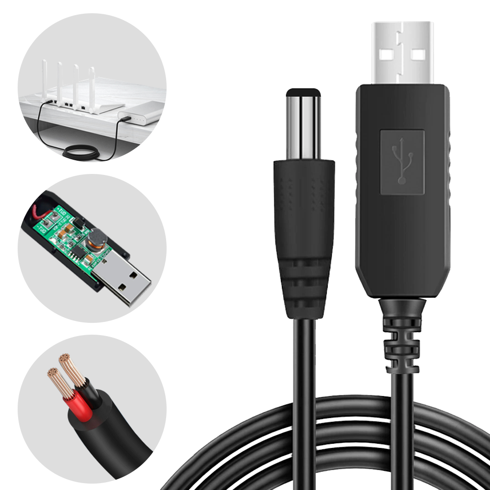 Кабель для роутера USB DC 5 V to 9 V (f1fa71b0) - фото 7