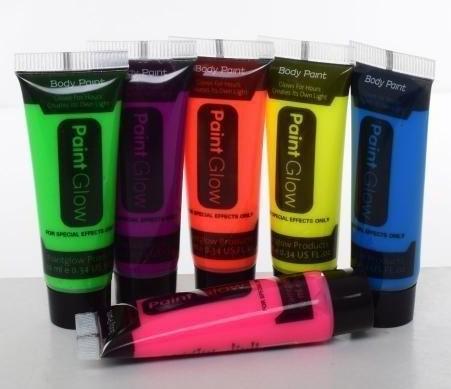 Грим для лица Paint Glow неоновый 6 цветов по 10 мл