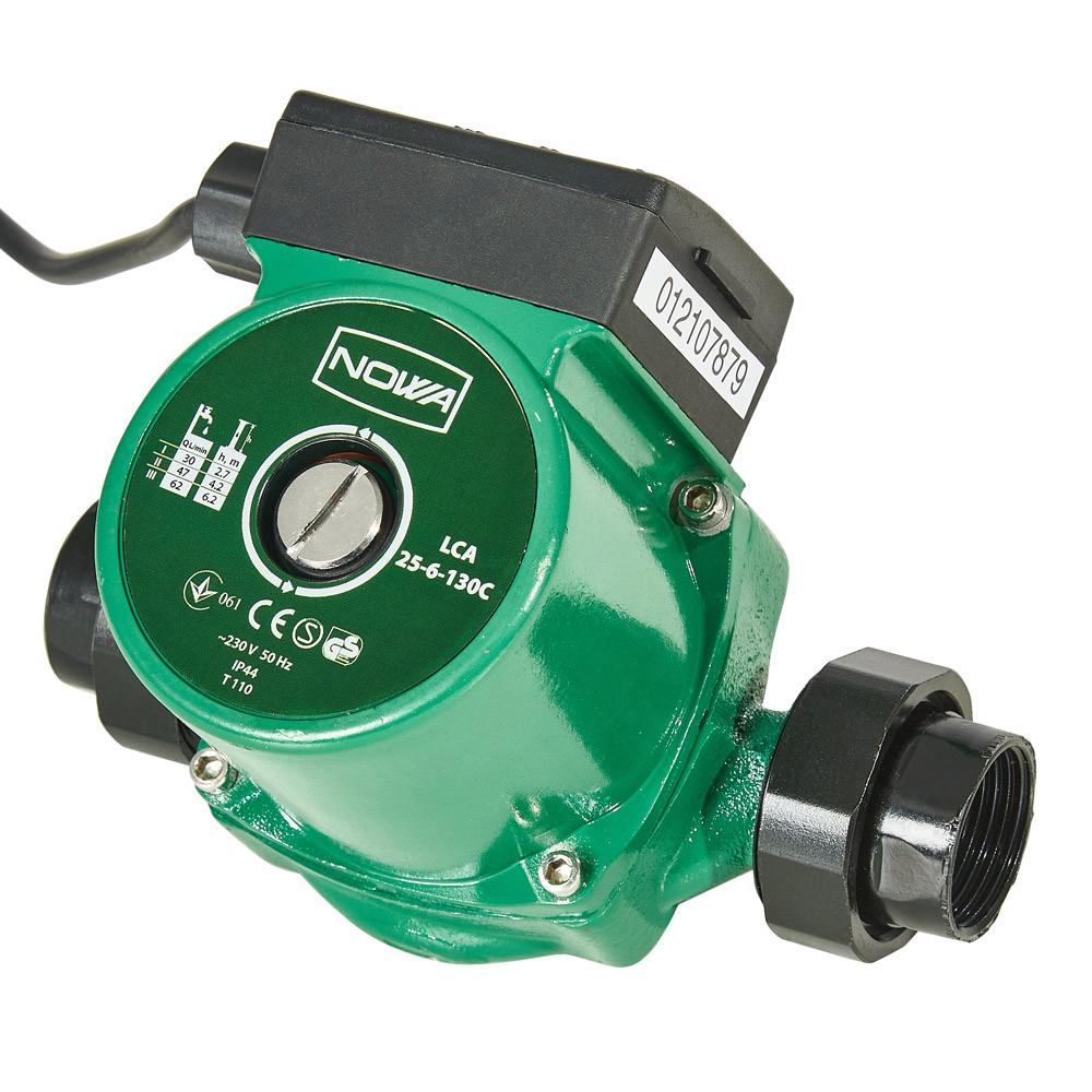 Циркуляційний насос Nowa LCА 25-6-180B 3 швидкості з комплектом гайок (AMT-150690)